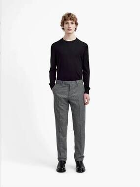 NEW TIGER OF SWEDEN tense straight leg trouser in rustic pepita